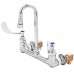 T&S Brass B-0230-132XA-EL  Wall Mount Faucet  4" Wrist Handles  Swivel Gooseneck  VR Aerator and B-0230-K  8" - B008PVWL4E